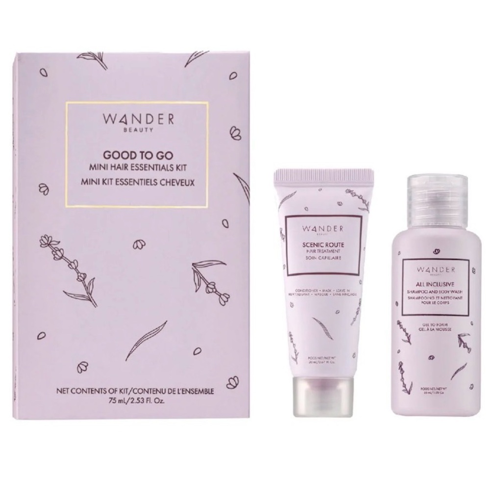 Wander Beauty Hair Care Duo in Soft Pink - Picture 1 of 3